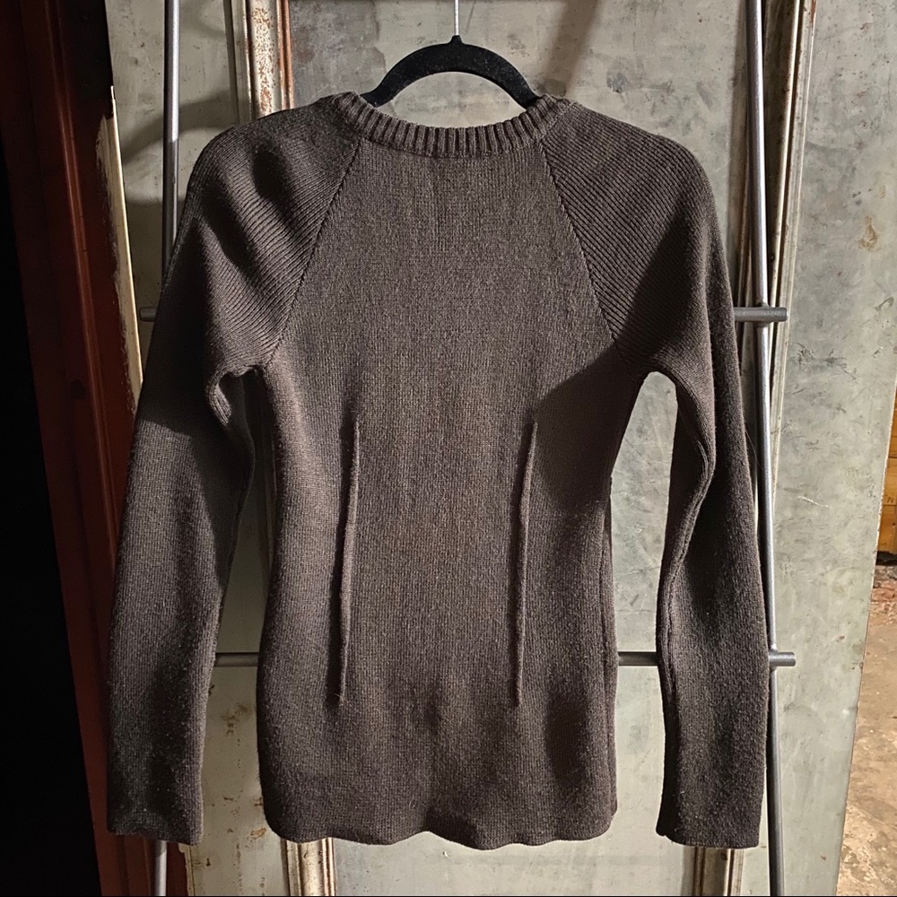 Miu Miu Brown Wool Zipper Cardigan Sweater - image 5